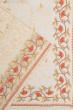 Organza Floral Embroidery Cream saree