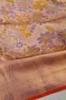 Kanchipuram Silk Tissue Brocade Lavender Saree