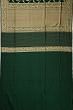 Banarasi Silk Jaal And Butta Bottle Green Saree