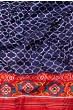 Pochampally Silk Double Ikat Dark Blue Saree