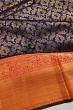 Kanchipuram Silk Brocade Royal Blue Saree