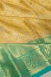 Kanchipuram Silk Tissue Jaal Gold Saree