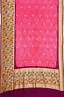 Banarasi Silk Bandhani Butta Pink Saree