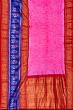 Kanchipuram Silk Bandhani Pink Saree