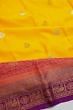 Kanchipuram Silk Twill Butta Yellow Saree