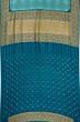 Kanchipuram Silk Bandhani Sky Blue Saree