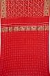 Banarasi Georgette Bandhani Jaal Red Saree