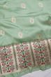 Banarasi Silk Butta Pastel Green Saree