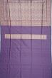 Banarasi Silk Vertical Lines Brocade Violet Saree