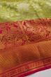 Kanchipuram Silk Brocade Pastel Green Saree