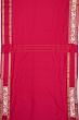 Parsi Gara Banarasi Silk Plain Pink Saree