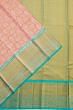 Kanchipuram Silk Brocade Peach Saree