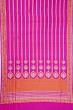 Banarasi Silk Horizontal Lines Rani Pink Saree