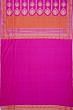 Banarasi Silk Horizontal Lines Rani Pink Saree