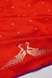 Banarasi Silk Butta Red Saree