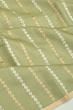 Tussar Brocade Sage Green Saree