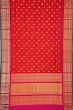 Kanchipuram Silk Twill Butta Red Saree