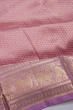 Kanchipuram Silk Brocade Baby Pink Saree