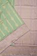 Banarasi Silk Vertical Lines Pista Green Saree