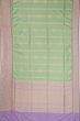 Banarasi Silk Vertical Lines Pista Green Saree