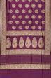 Banarasi Silk Butta Purple Saree