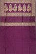 Banarasi Silk Butta Purple Saree