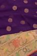 Ponduru Handspun Cotton Butta Violet Saree