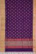 Ponduru Handspun Cotton Butta Violet Saree