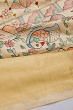 Kanchipuram Silk Madhubani Printed Off White Saree