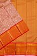 Kanchipuram Silk Tissue Brocade Orange Saree