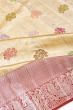 Kanchipuram Silk Tissue Jaal Gold Saree