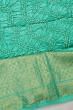 Kanchipuram Silk Bandhani Sea Green Saree