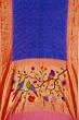 Paithani Silk Bandhani And Butta Dark Blue Saree With Triple Muniya Border