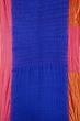 Paithani Silk Bandhani And Butta Dark Blue Saree With Triple Muniya Border