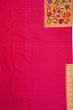 Paithani Silk Butta Pink Saree With Big Border