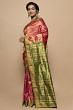 Sambalpuri Silk Ikat Dual Tone Pink And Orange Saree