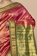 Sambalpuri Silk Ikat Dual Tone Pink And Orange Saree