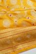 Banarasi Silk Kadwa Jaal Yellow Saree