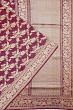 Banarasi Silk Kadwa Jaal Purple Saree