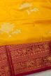 Kanchipuram Silk Twill Butta Yellow Saree