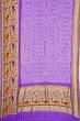 Banarasi Silk Bandhani And Butta Lavender Saree