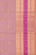 Kanchipuram Silk Horizontal Lines And Butta Lilac Saree