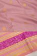 Kanchipuram Silk Horizontal Lines And Butta Lilac Saree