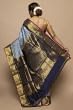 Kanchipuram Silk Ikat Sky Blue Saree