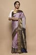 Kanchipuram Silk Ikat Violet Saree