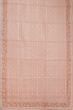 Organza Embroidery Butta Pastel Orange Saree