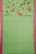 Ponduru Handspun Cotton All Over Jamdani Green Saree