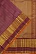 Kanchipuram Silk Checks Burgundy Saree