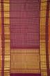 Kanchipuram Silk Checks Burgundy Saree