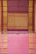 Kanchipuram Silk Checks Burgundy Saree